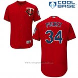 Maglia Baseball Uomo Minnesota Twins Kirby Pucket Rosso Cool Base