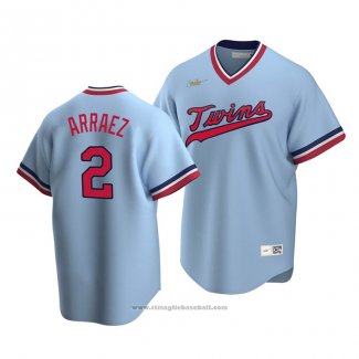 Maglia Baseball Uomo Minnesota Twins Luis Arraez Cooperstown Collection Road Blu