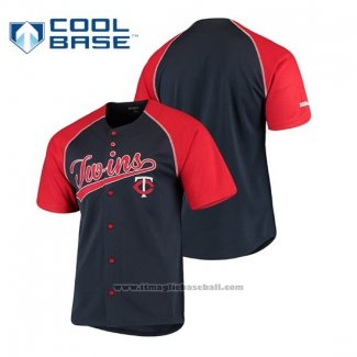 Maglia Baseball Uomo Minnesota Twins Personalizzate Stitches Blu Rosso