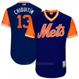 Maglia Baseball Uomo New York Mets 2017 Little League World Series Asdrubal Cabrera Blu