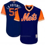 Maglia Baseball Uomo New York Mets 2017 Little League World Series Yoenis Cespedes Blu