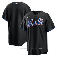 Maglia Baseball Uomo New York Mets 2022 Alternato Replica Team Nero