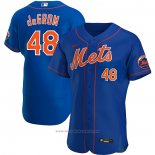 Maglia Baseball Uomo New York Mets Jacob Degrom Alternato Autentico Blu