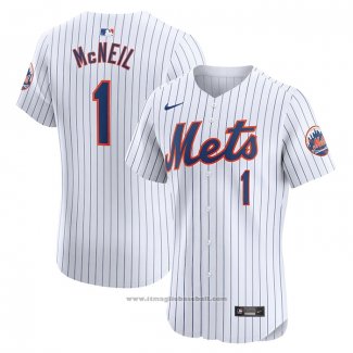 Maglia Baseball Uomo New York Mets Jeff Mcneil Home Elite Bianco