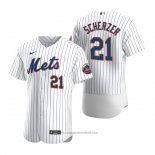 Maglia Baseball Uomo New York Mets Max Scherzer Autentico Home Bianco