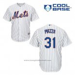 Maglia Baseball Uomo New York Mets Mike Piazza 31 Bianco Home Cool Base