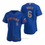 Maglia Baseball Uomo New York Mets Starling Marte Autentico Blu