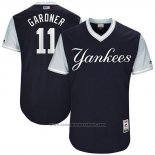 Maglia Baseball Uomo New York Yankees 2017 Little League World Series Brett Gardner Blu
