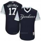 Maglia Baseball Uomo New York Yankees 2017 Little League World Series Matt Holliday Blu