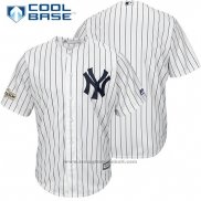 Maglia Baseball Uomo New York Yankees 2017 Postseason Bianco Cool Base