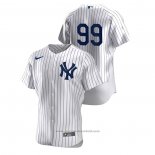 Maglia Baseball Uomo New York Yankees Aaron Judge Authentic Bianco