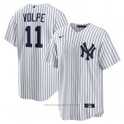 Maglia Baseball Uomo New York Yankees Anthony Volpe Home Replica Bianco