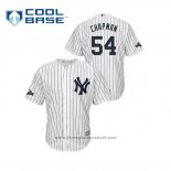 Maglia Baseball Uomo New York Yankees Aroldis Chapman 2019 Postseason Cool Base Bianco