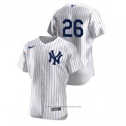 Maglia Baseball Uomo New York Yankees Dj Lemahieu Authentic Bianco