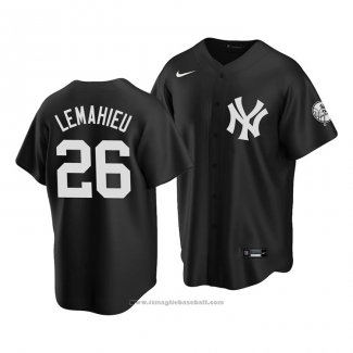 Maglia Baseball Uomo New York Yankees Dj Lemahieu Replica 2020 Nero