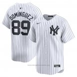 Maglia Baseball Uomo New York Yankees Jasson Dominguez Home Limited Bianco