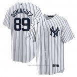 Maglia Baseball Uomo New York Yankees Jasson Dominguez Home Replica Bianco