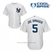 Maglia Baseball Uomo New York Yankees Joe Dimaggio 5 Bianco Home Cool Base