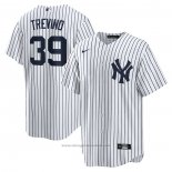 Maglia Baseball Uomo New York Yankees Jose Trevino Home Replica Bianco