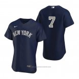 Maglia Baseball Uomo New York Yankees Mickey Mantle Autentico Alternato 2020 Blu
