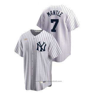 Maglia Baseball Uomo New York Yankees Mickey Mantle Cooperstown Collection Home Bianco