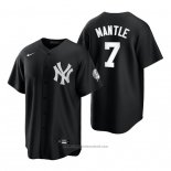Maglia Baseball Uomo New York Yankees Mickey Mantle Replica 2021 Nero