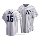 Maglia Baseball Uomo New York Yankees Whitey Ford Cooperstown Collection Primera Bianco