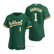 Maglia Baseball Uomo Oakland Athletics Josh Harrison Autentico Alternato Verde