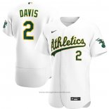 Maglia Baseball Uomo Oakland Athletics Khris Davis Primera Autentico Bianco