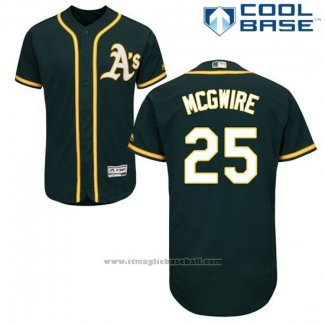 Maglia Baseball Uomo Oakland Athletics Mark Mcgwire Verde Cool Base