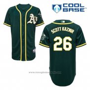 Maglia Baseball Uomo Oakland Athletics Scott Kazmir 26 Verde Alternato Cool Base