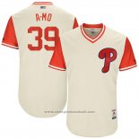 Maglia Baseball Uomo Philadelphia Phillies 2017 Little League World Series Adam Morgan Tan