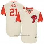 Maglia Baseball Uomo Philadelphia Phillies 2017 Little League World Series Clay Buchholz Tan