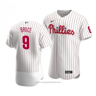 Maglia Baseball Uomo Philadelphia Phillies Jay Bruce Autentico Home Bianco