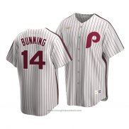 Maglia Baseball Uomo Philadelphia Phillies Jim Bunning Cooperstown Collection Primera Bianco