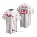 Maglia Baseball Uomo Philadelphia Phillies Nick Maton Replica Home Bianco