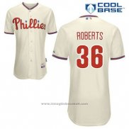 Maglia Baseball Uomo Philadelphia Phillies Robin Roberts 36 Crema Alternato Cool Base
