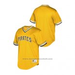 Maglia Baseball Uomo Pittsburgh Pirates Cooperstown Collection Mesh Wordmark Or