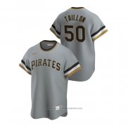 Maglia Baseball Uomo Pittsburgh Pirates Jameson Taillon Cooperstown Collection Road Grigio