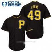 Maglia Baseball Uomo Pittsburgh Pirates Jeff Locke 49 Nero Alternato Cool Base