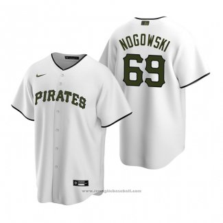 Maglia Baseball Uomo Pittsburgh Pirates John Nogowski Replica Alternato Bianco