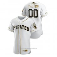 Maglia Baseball Uomo Pittsburgh Pirates Personalizzate Golden Edition Authentic Bianco