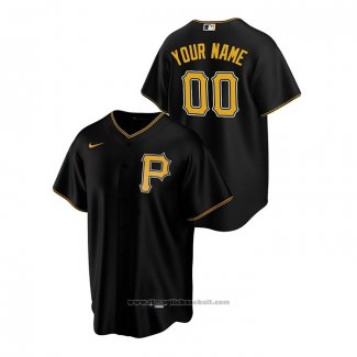 Maglia Baseball Uomo Pittsburgh Pirates Personalizzate Replica Alternato Nero