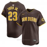 Maglia Baseball Uomo San Diego Padres Fernando Tatis JR. Away Limited Marrone