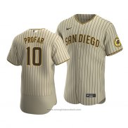 Maglia Baseball Uomo San Diego Padres Jurickson Profar Sand Autentico Alternato Marrone