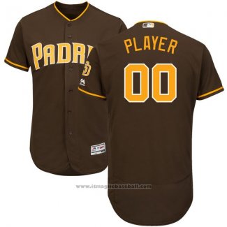 Maglia Baseball Uomo San Diego Padres Personalizzate Marrone