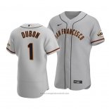 Maglia Baseball Uomo San Francisco Giants Mauricio Dubon Autentico Road Grigio