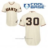 Maglia Baseball Uomo San Francisco Giants Orlando Cepeda 30 Crema Home Cool Base