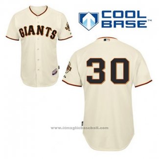 Maglia Baseball Uomo San Francisco Giants Orlando Cepeda 30 Crema Home Cool Base