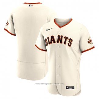 Maglia Baseball Uomo San Francisco Giants Primera Autentico Crema